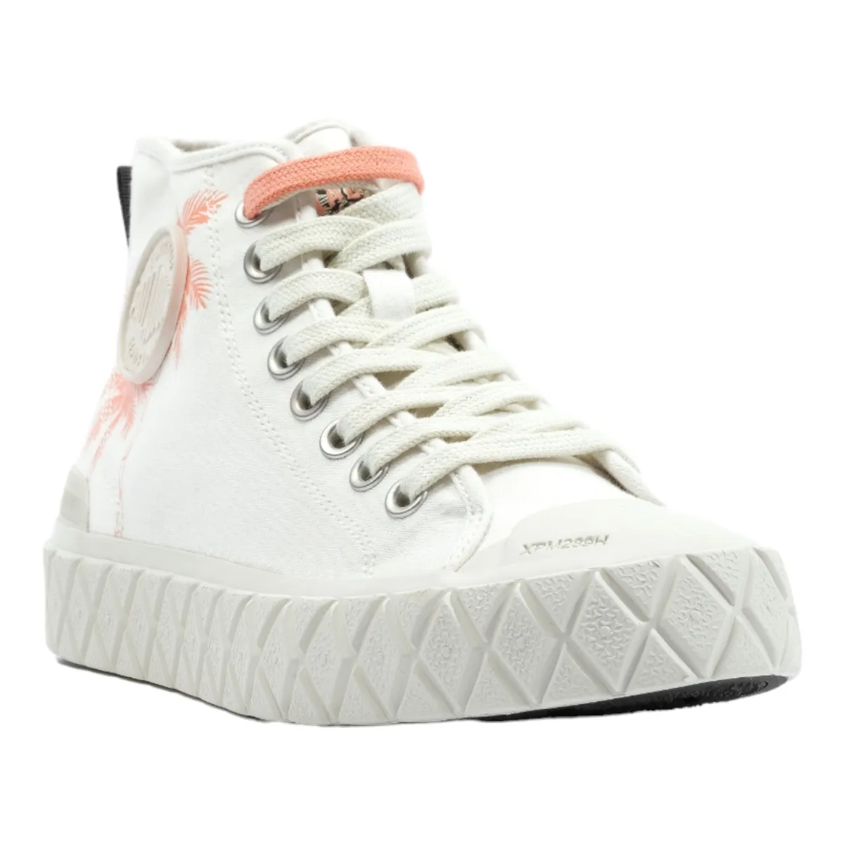 Baskets mode Palladium palla ace mid fest blanc