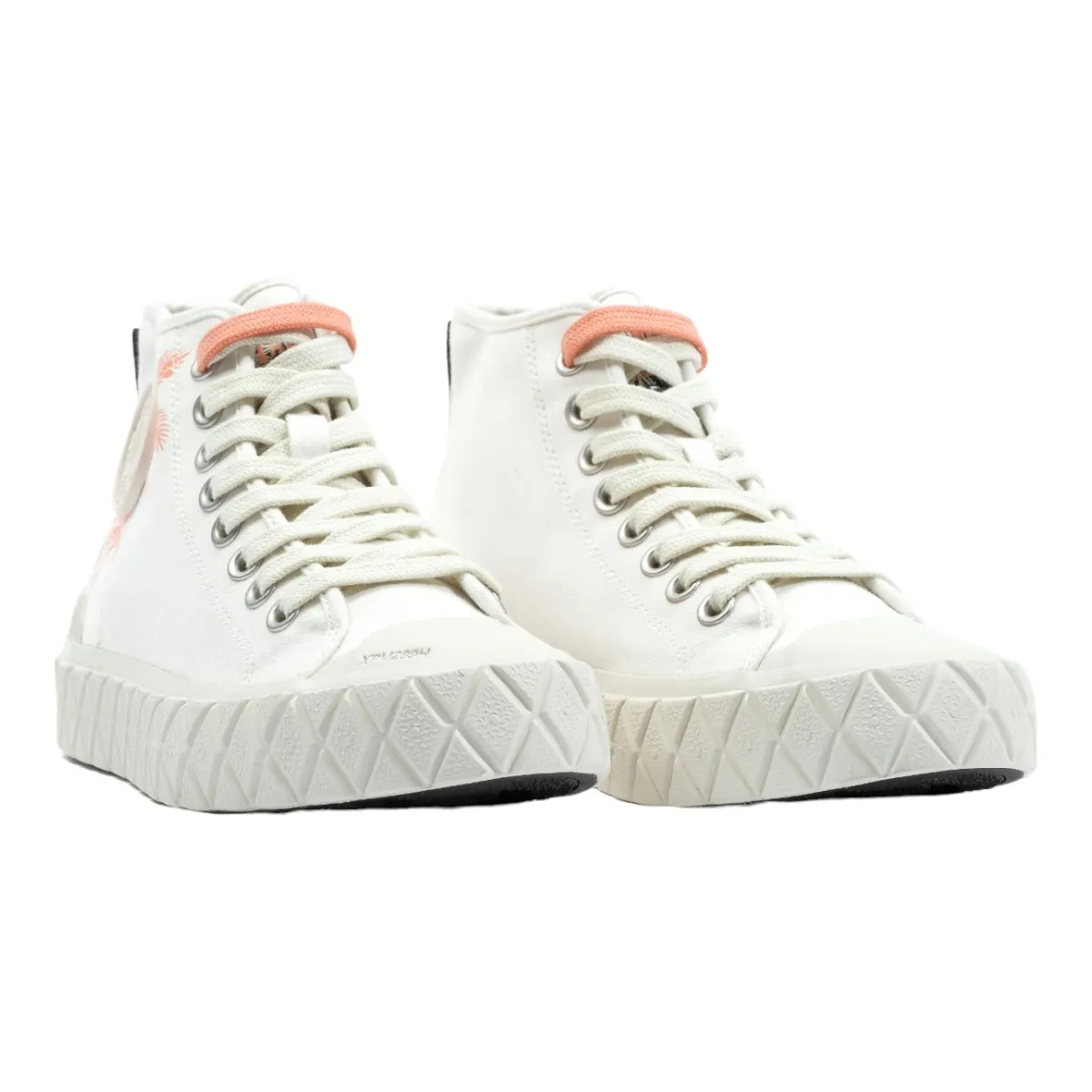 Baskets mode Palladium palla ace mid fest blanc