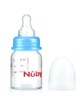 Nuby - Biberon en Verre avec Tétine Anti-colique - 60 ml - 0 m+
