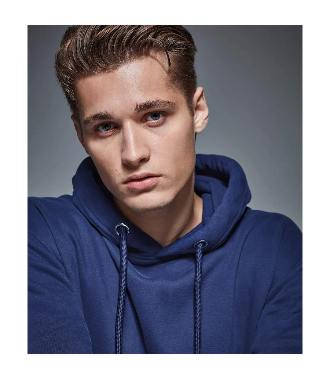 Sweat à capuche homme bleu marine Anthem